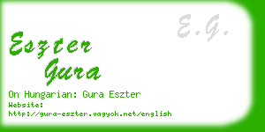 eszter gura business card